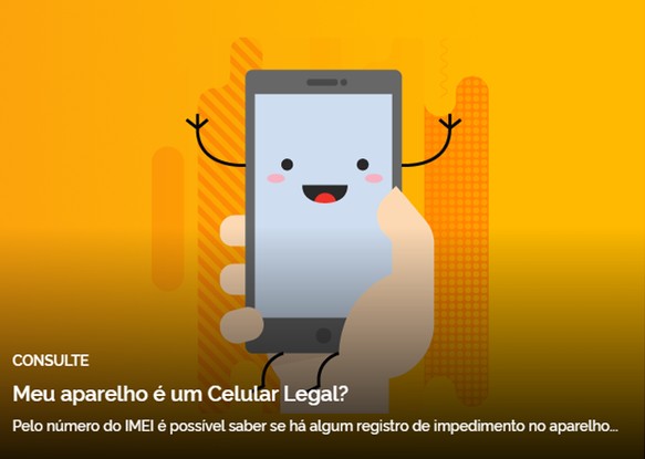 É possível realizar consulta do IMEI do celular pelo site da Anatel