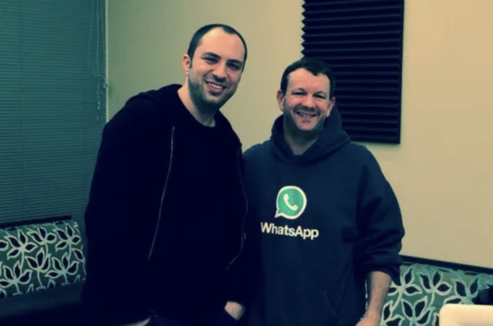 Jan Koum e Brian Actor são os fundadores originais do WhatsApp — Foto: Reprodução/Sequoia Capital