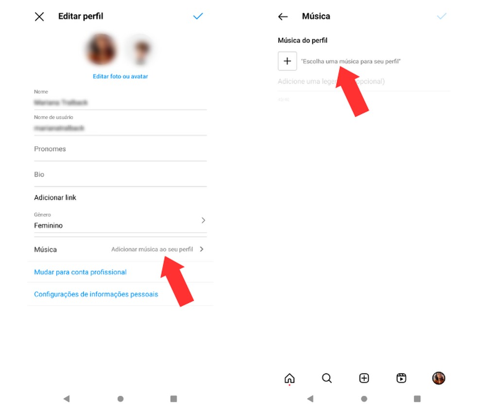 Nova ferramenta do Instagram está disponível na seção ‘Editar perfil’  — Foto: Reprodução/Mariana Tralback