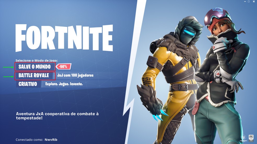 Acesse o Fortnite no computador — Foto: Reprodução/Arte Nicollas Ribeiro