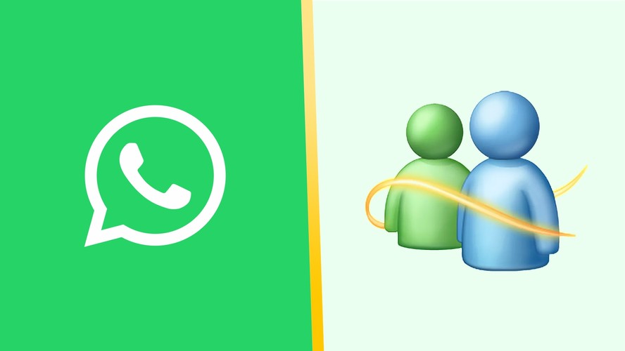 WhatsApp e MSN lado a lado