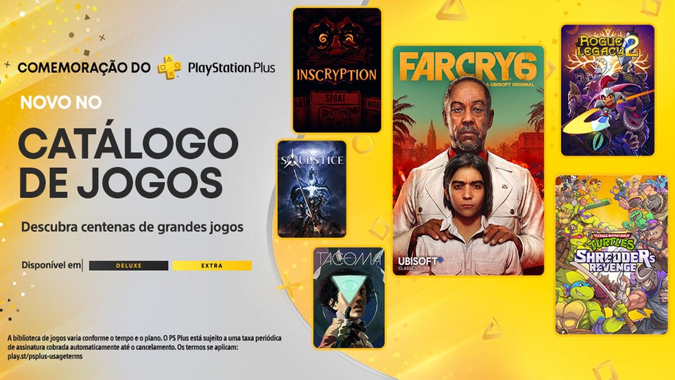 A PS Plus Extra e Deluxe conta com títulos do Ubisoft+ Classics em seu catálogo como Far Cry 6 — Foto: Reprodução/PlayStation Blog