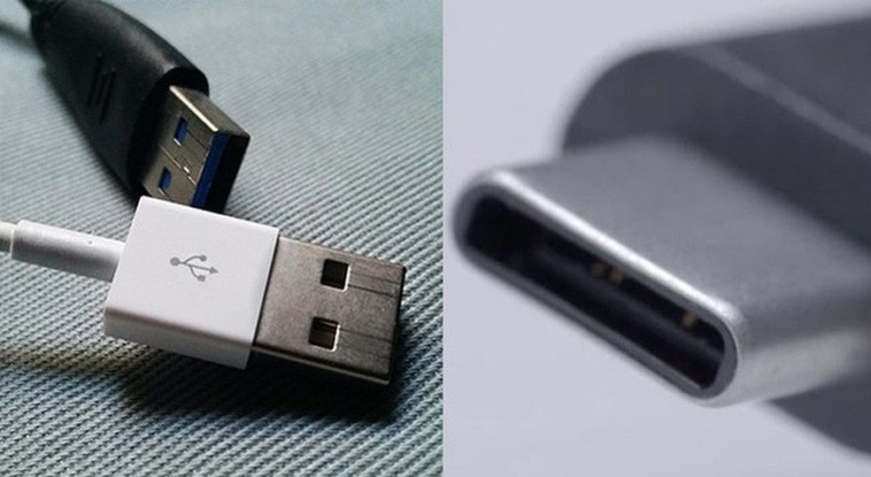 Padrão USB-A é o mais utilizado atualmente, enquanto algumas fabricantes começam a apostar no USB-C — Foto: Montagem sobre foto de Barbara Mannara/TechTudo e imagem de divulgação fornecida pelo Google