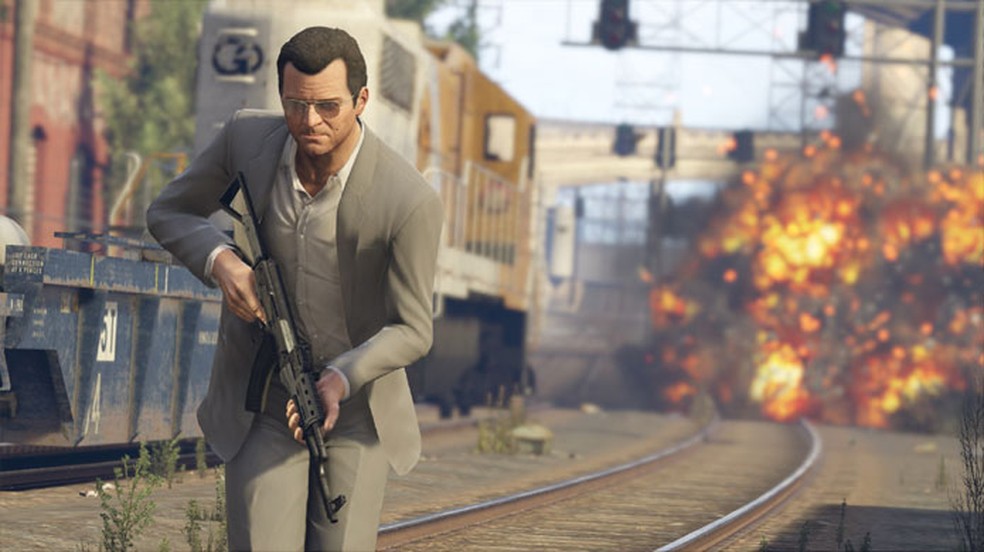 GTA 5 irá retornar mais uma vez com seus crimes em uma versão melhorada para o Xbox Series X/S em 2022 — Foto: Reprodução/Microsoft Store