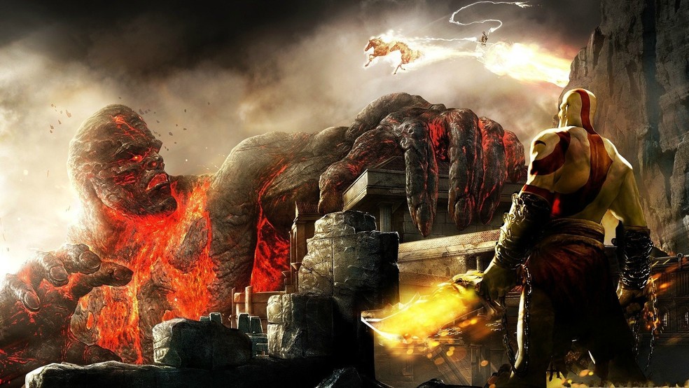 God of War III, desenvolvido pelo Santa Monica Studios, é outro jogo de sucesso que não tem versão PC — Foto: Divulgação/Sony