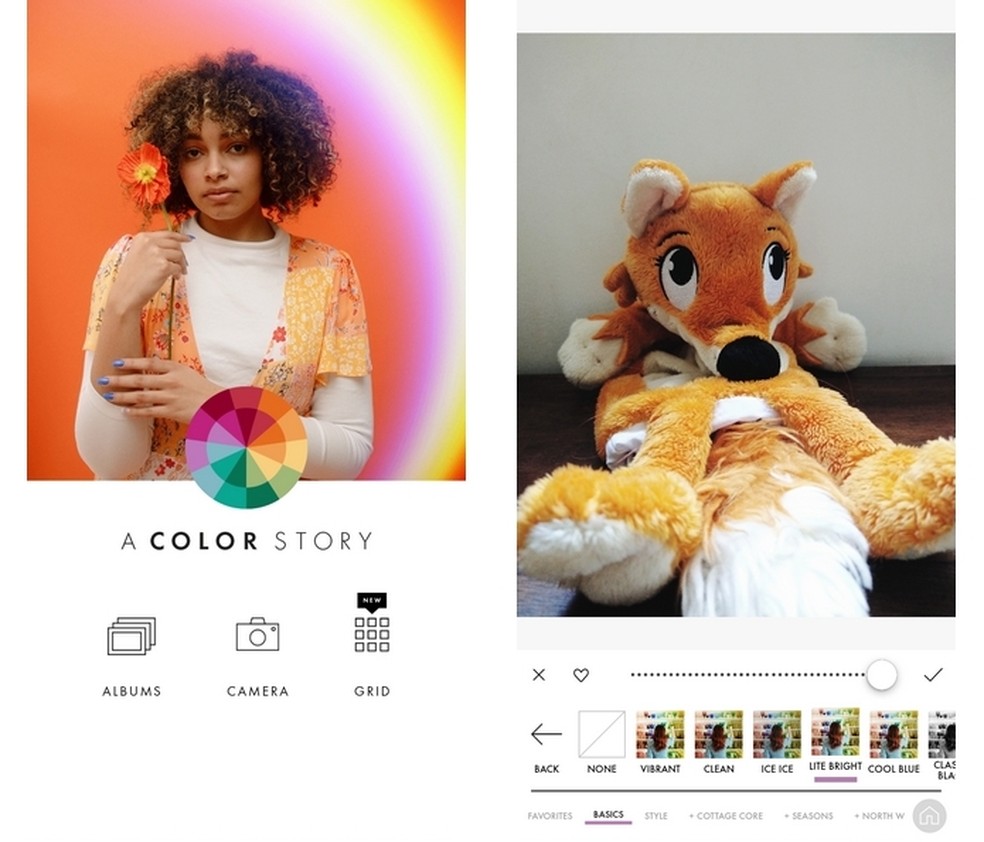 App de edição A Color Story permite organizar feed do Instagram por cartela de cor  — Foto: Reprodução/Raquel Freire