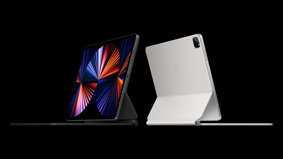 Mini LED na tela do iPad Pro 2021 tem fabricação mais simples do que OLED — Foto: Divulgação/Apple