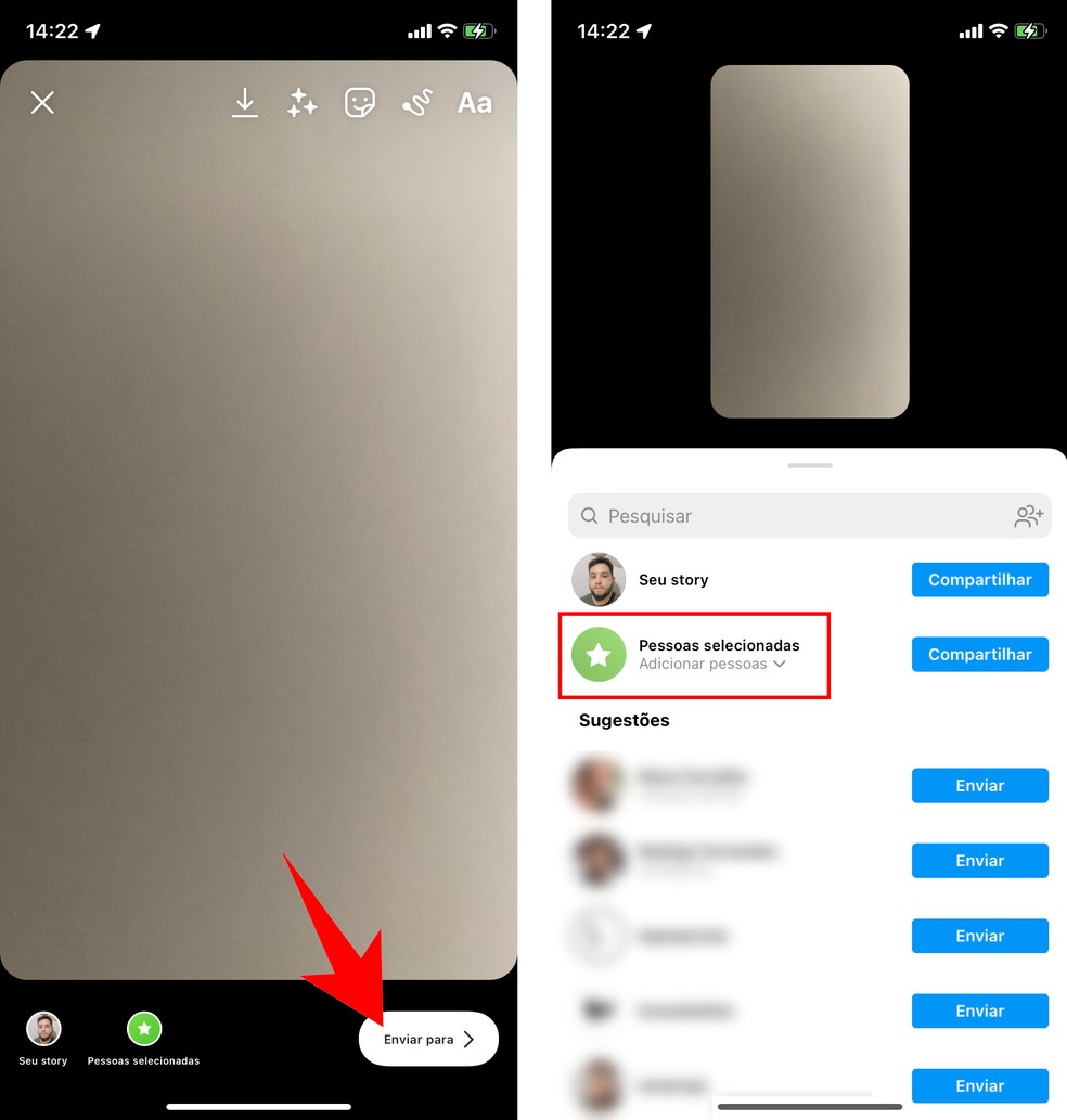 Como mudar os melhores amigos do Instagram? Ação para enviar story para pessoas selecionadas — Foto: Reprodução/Rodrigo Fernandes