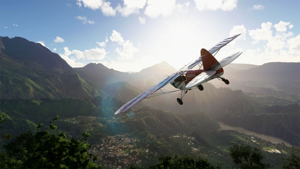 Microsoft Flight Simulator permite que jogadores viajem pelo mundo todo em diferentes aeronaves através de paisagens belíssimas — Foto: Reprodução/Microsoft Store