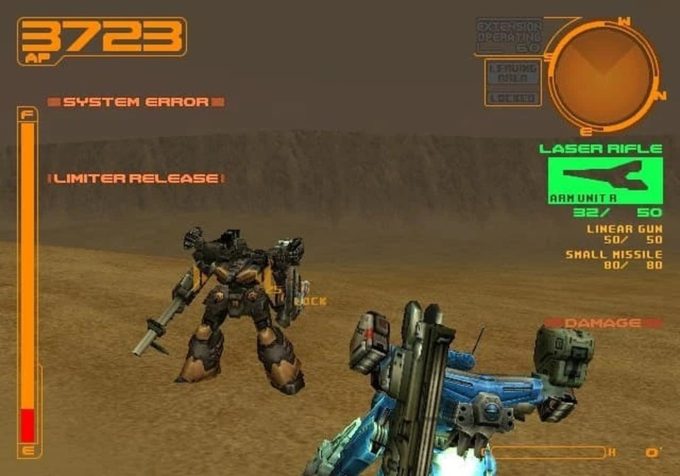 Armored Core 2 e sua expansão entregaram uma ótima experiência para os fãs de mechas no PS2 — Foto: Divulgação/FromSoftware