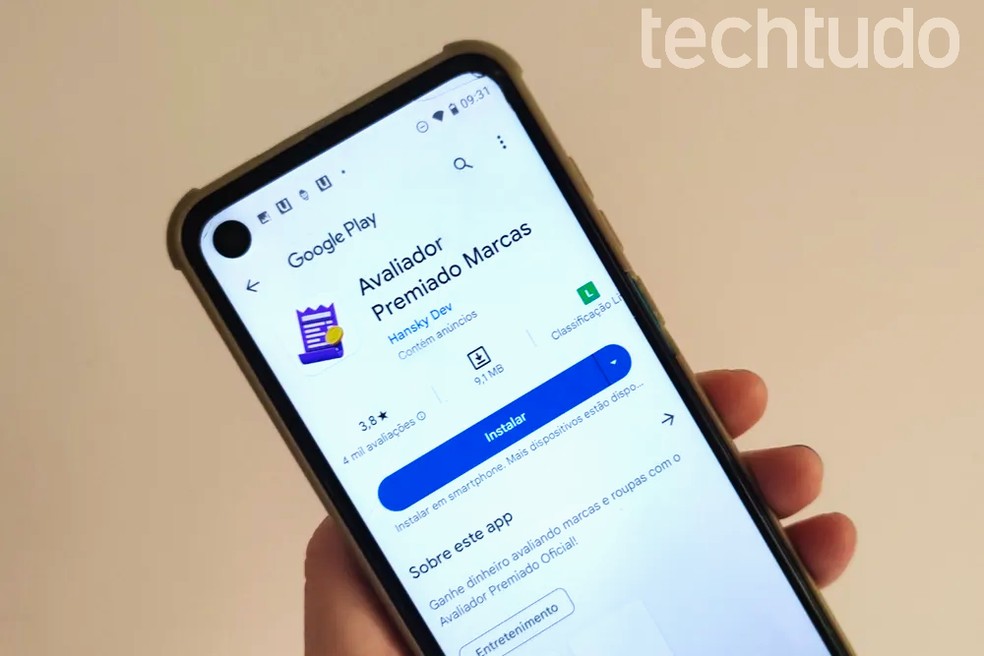 Aplicativo Avaliador Premiado faz sucesso na web por prometer dinheiro fácil aos usuários; entenda a fraude e saiba como se proteger — Foto: Mariana Tralback/ TechTudo