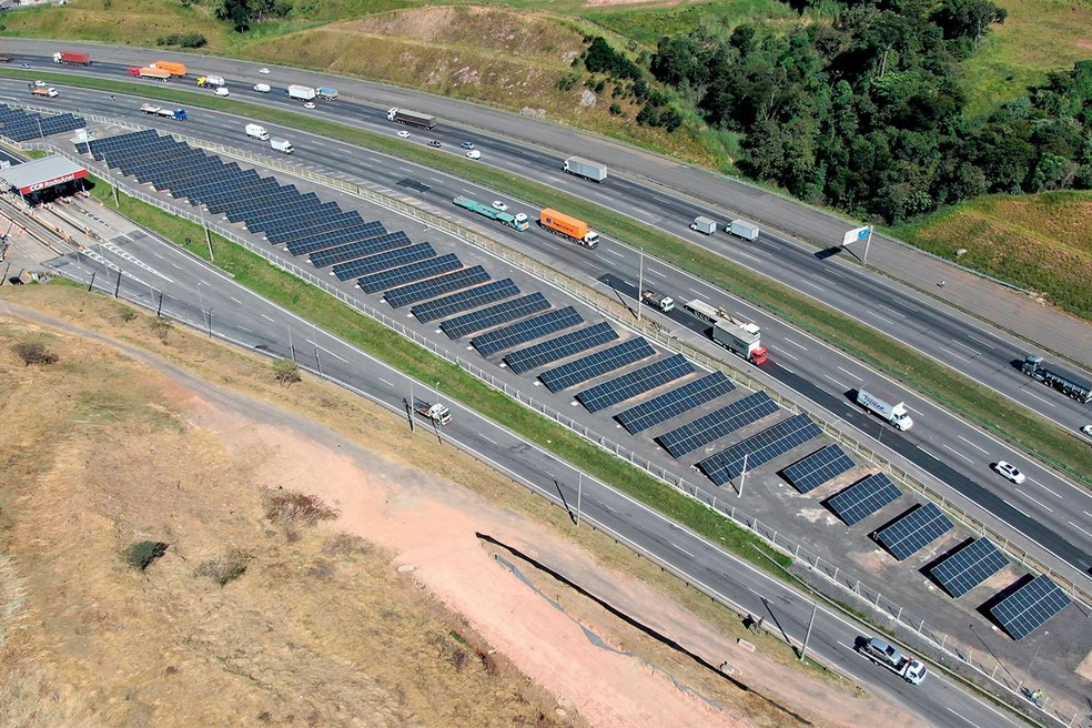 CCR investiu R$ 30 milhões em usinas solares no Rodoanel — Foto: Divulgação