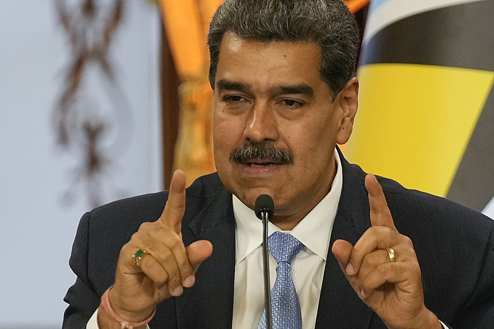 Nicolás Maduro, presidente da Venezuela — Foto: Matias Delacroix/AP