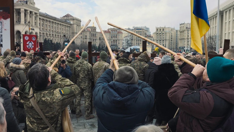 “A Invasão”, de Sergei Loznitsa, acompanha o cotidiano de civis e militares na Ucrânia sob ataque da Rússia de Putin — Foto: Divulgação