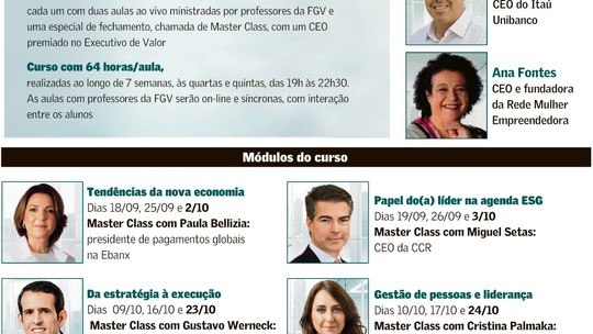 Curso ‘Formação Executivos de Valor’: terceira edição 