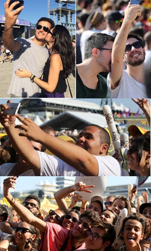 FOTOS: os selfies na plateia (Raul Zito/Flavio Moares/Cauê Fabiano/G1)