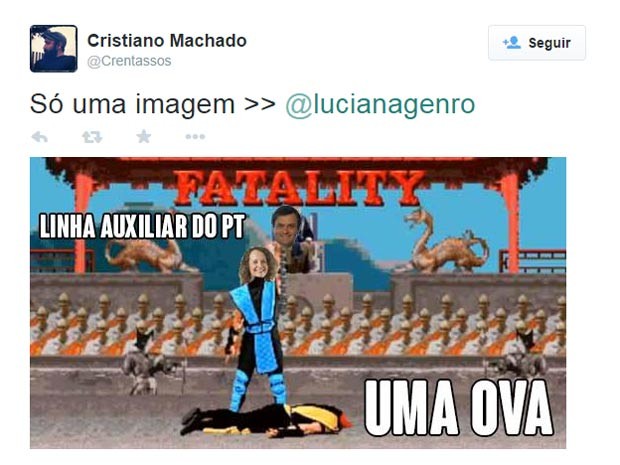 Meme - luciana e aécio (Foto: Reprodução)