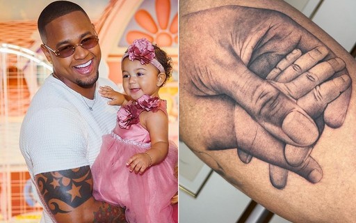 Leo Santana faz tatuagem em homenagem à filha, Liz; vídeo