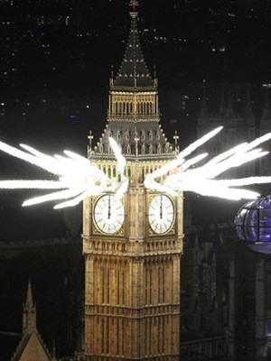 Mundo comemora chegada do
Ano Novo; veja galeria de fotos ( Finbarr O'Reilly/Reuters)