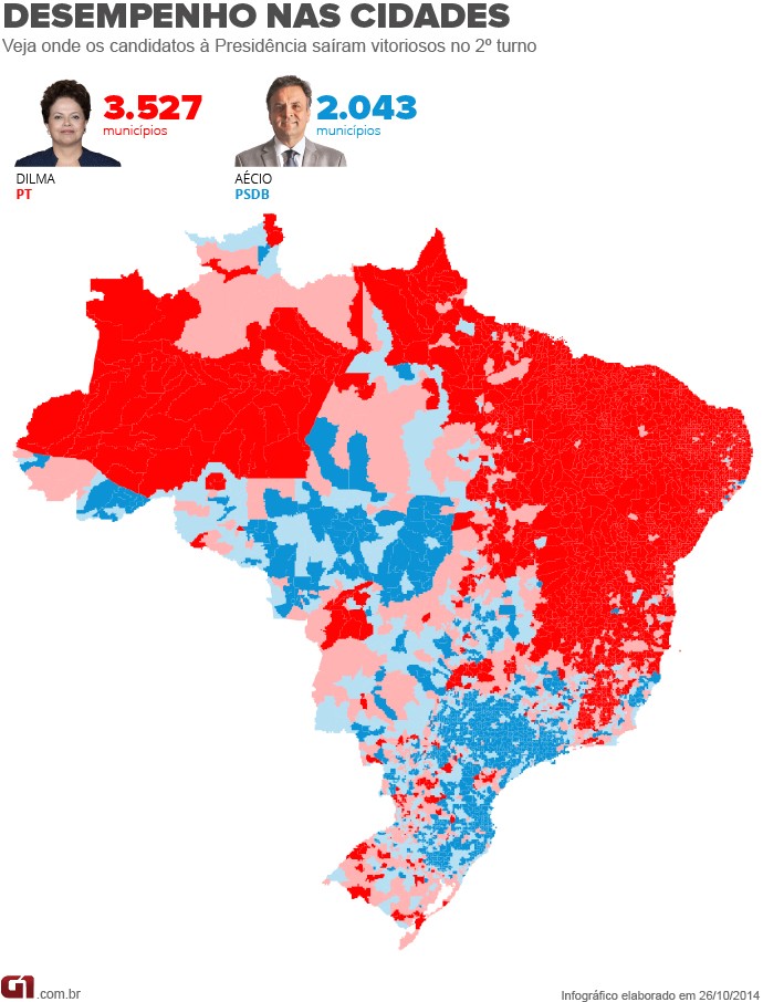 Mapa por município