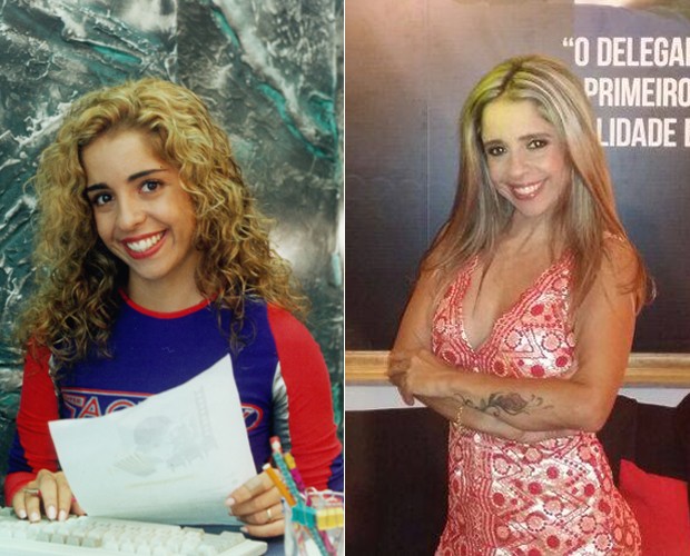 Monica Areal participou da primeira temporada de Malhação e hoje é delegada  (Foto: Cedoc / TV Globo / Arquivo Pessoal)