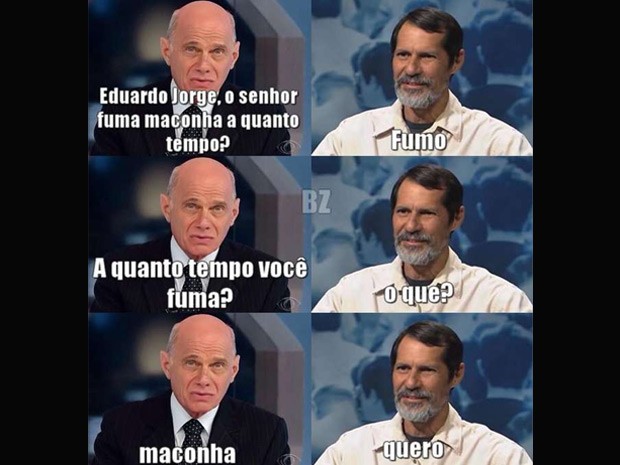 meme - eduardo jorge, maconha (Foto: Reprodução)