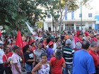 Manifestantes fazem protesto contra governo Temer em Teresina