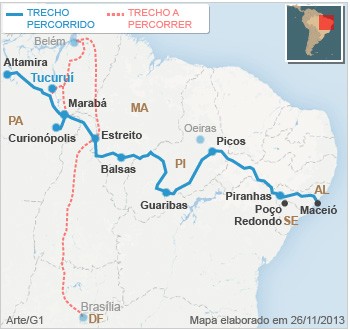 Mapa Bye Bye Bye Brasil: Tucuruí (PA)