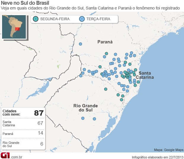 mapa_cidades_neve_620 (Foto: Editoria de Arte/G1)