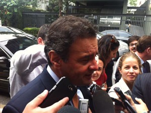 Aécio disse que até junho deve sair nome de vice (Foto: Roney Domingos/G1)