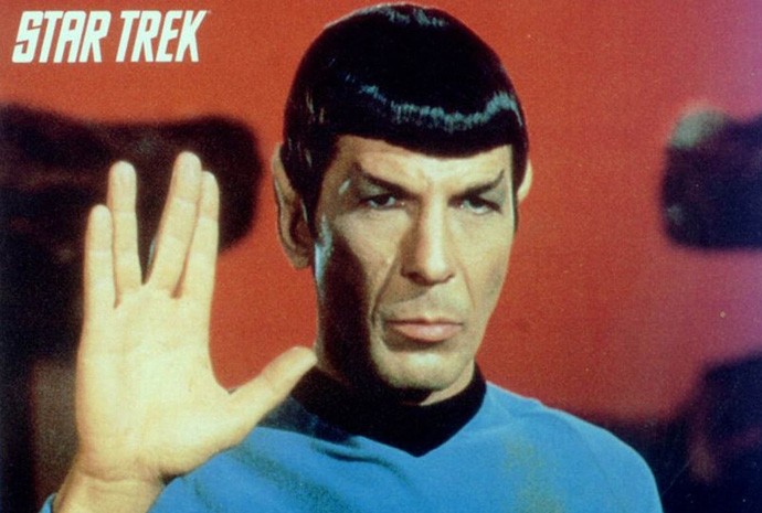 Leonard Nimoy como Dr. Spock em 'Jornada das Estrelas' 