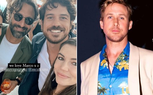 Marco Pigossi curte festa com o namorado, Marco Calvani, Ryan Gosling e mais famosos