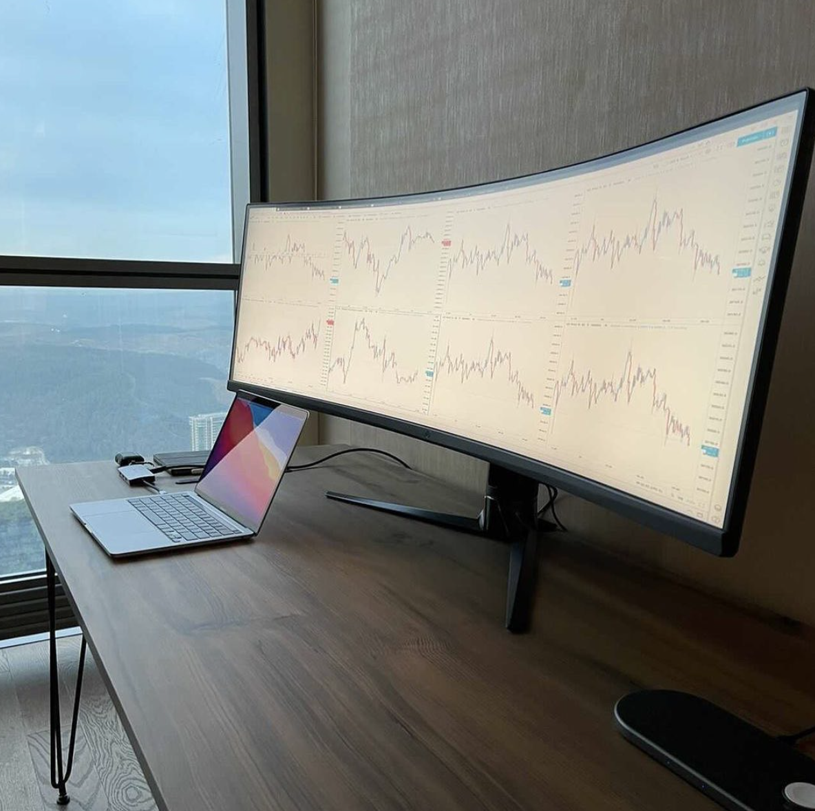 Gráfico de TradingView en @TradingView de Instagram