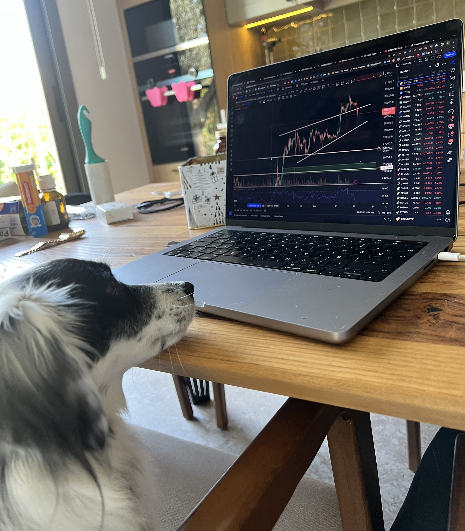 Gráfico de TradingView en @Crypto Kemal de Instagram