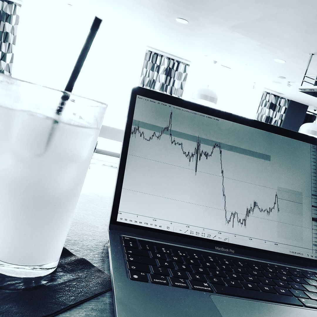 Gráfico de TradingView en @bourneforex de Instagram