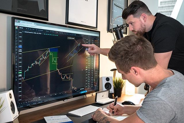 Gráfico de TradingView en @bradfairbridge de Instagram