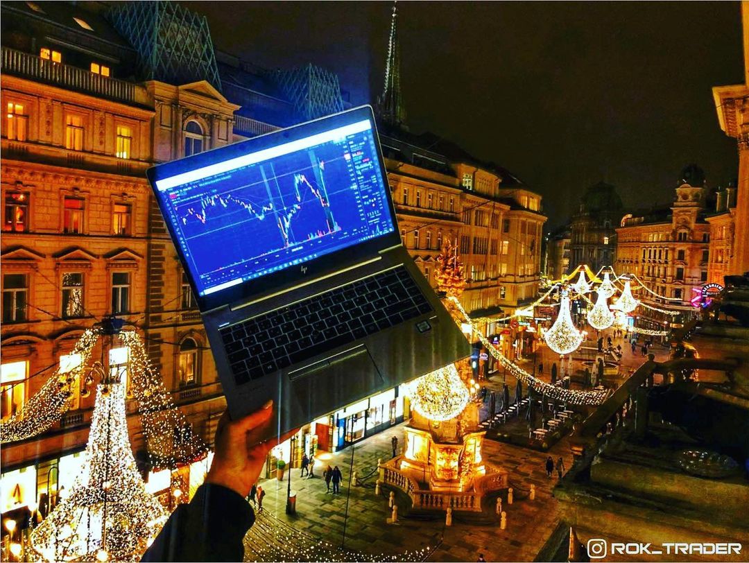 Wykres TradingView na Instagramie @rok_trader