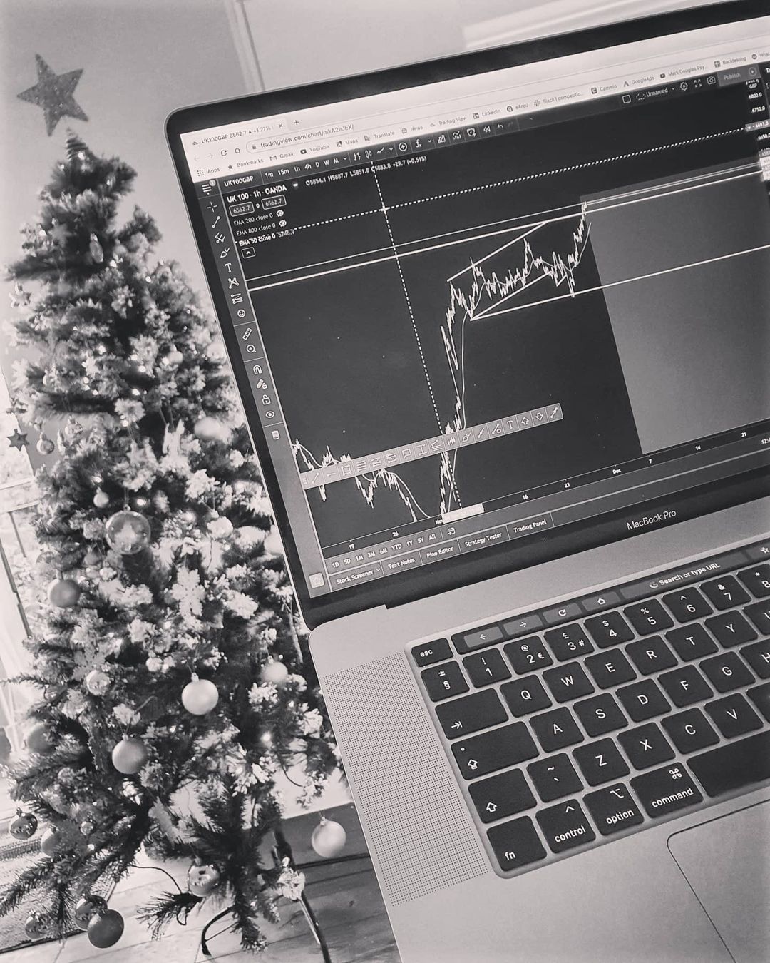 Biểu đồ TradingView trên Instagram @matttomillion