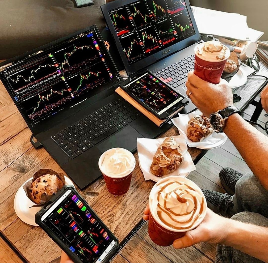 Gráfico de TradingView en @setupstrading de Instagram