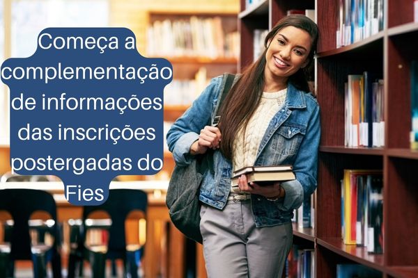 Aluna feliz em referência a complementação de informações das inscrições postergadas do Fies