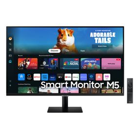 Samsung Smart Monitor M5 27" 2024 FHD, Tela Plana, Painel VA, 60Hz,Smart Hub, Gaming Hub, AirPlay