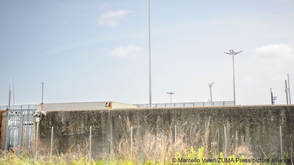 Le CPR de Ponte Galeria à Rome, au mois de mai 2024 | Crédit : picture alliance