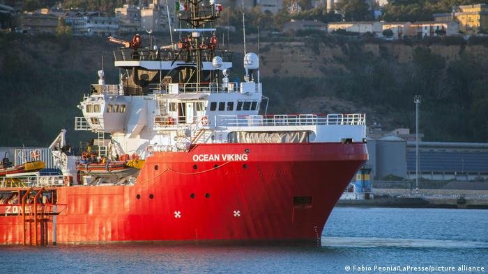 L'Ocean Viking a secouru plus de 40 000 migrants en mer depuis 2016. Crédit : Picture alliance