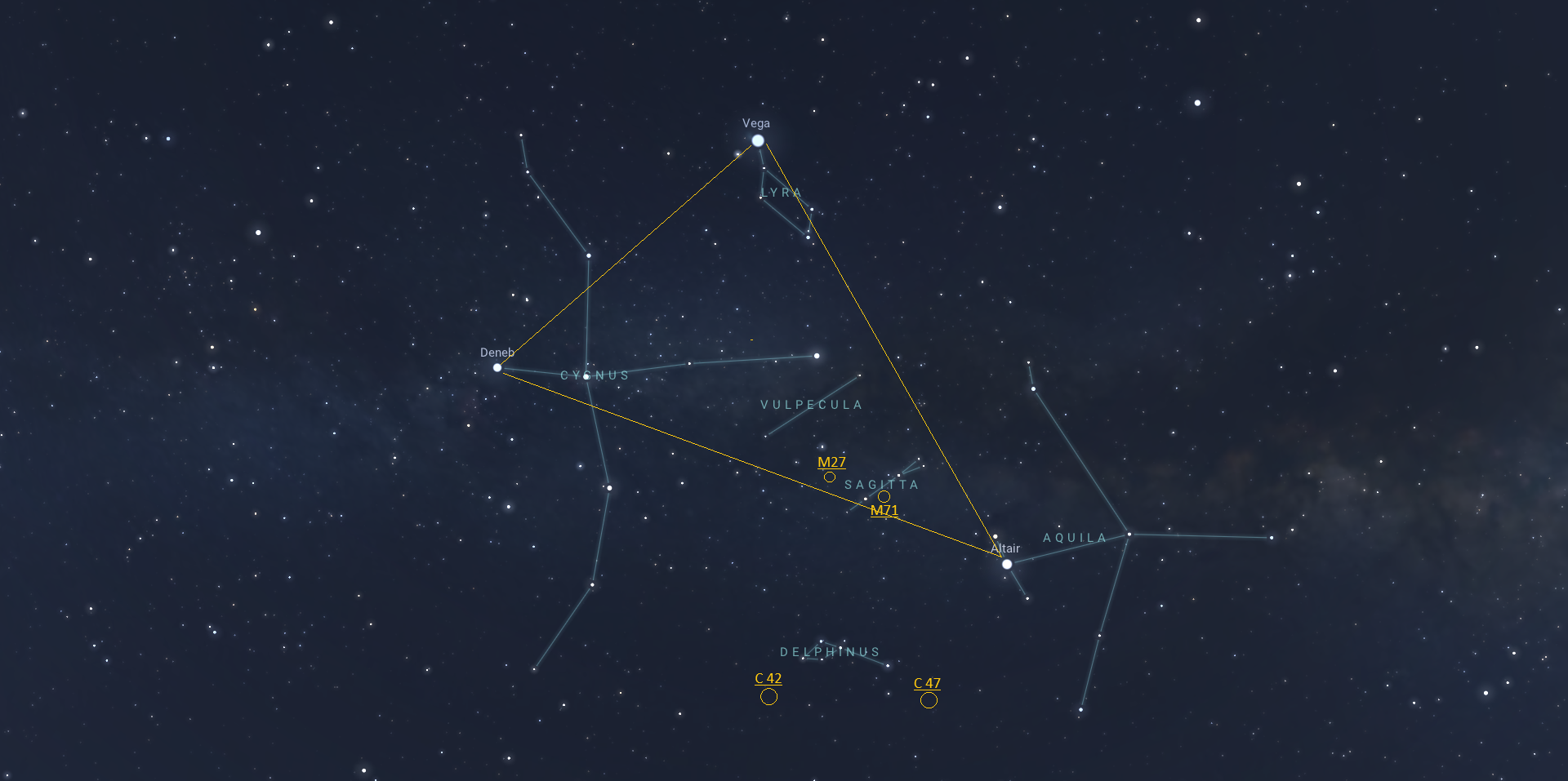 The Summer Triangle’s Hidden Treasures