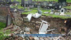 Le cimetière de Wandre fortement endommagé par les inondations