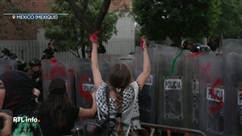 Violences lors d'une manifestation pour un cessez-le-feu à Gaza à Mexico
