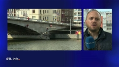 Une péniche a percuté le pont des Arches à Liège