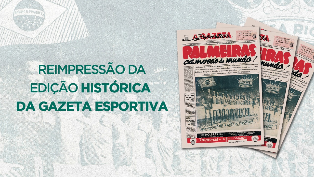 Reimpressão do jornal A Gazeta Esportiva em 2021