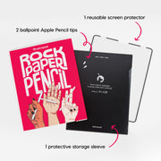 Rock Paper Pencil — Matte iPad Screen Protector + Apple Pencil Tips