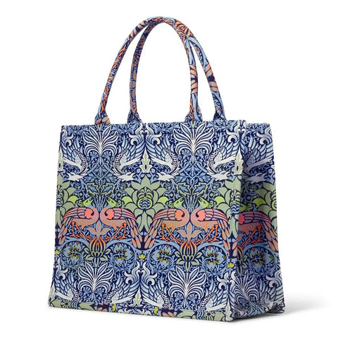 William Morris Peacock and Dragon Oversize Structured Tote